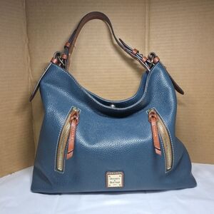 Dooney & Bourke Cooper Pebbled Leather Hobo Bag, Teal